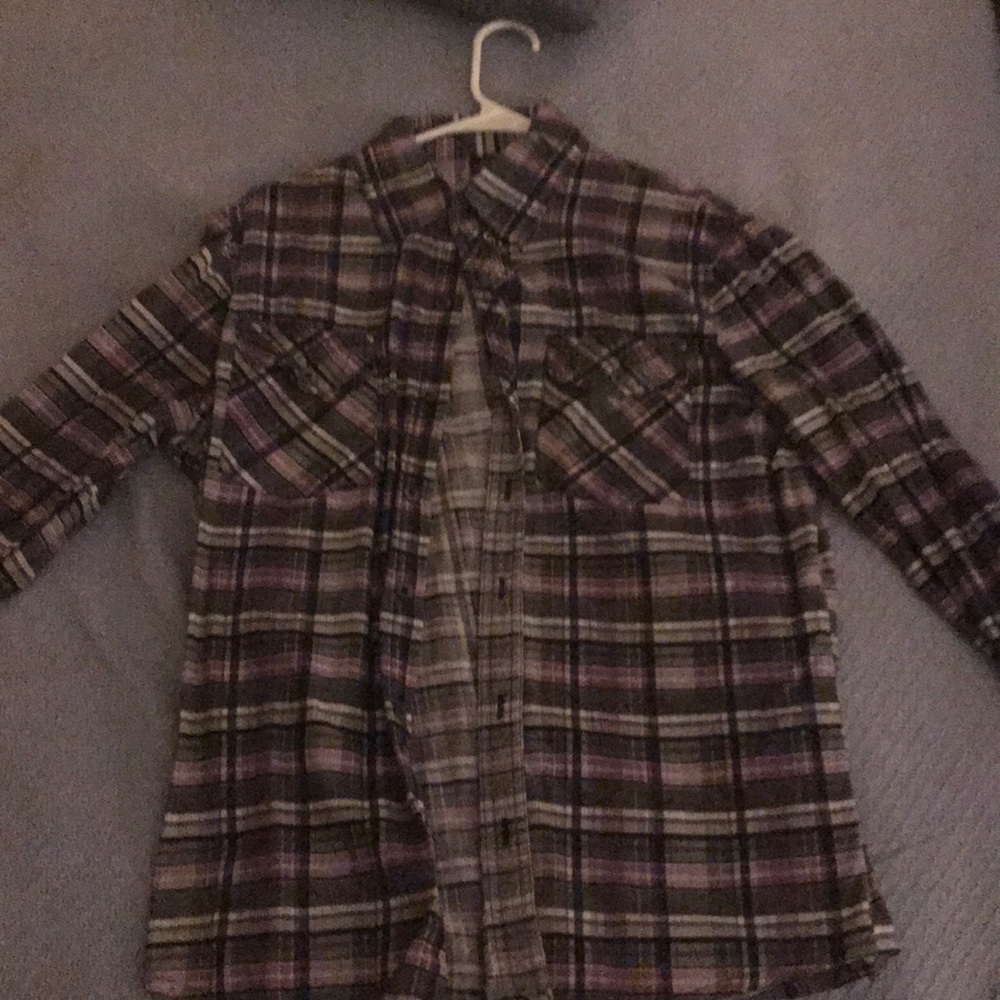 Purple and gray flannel